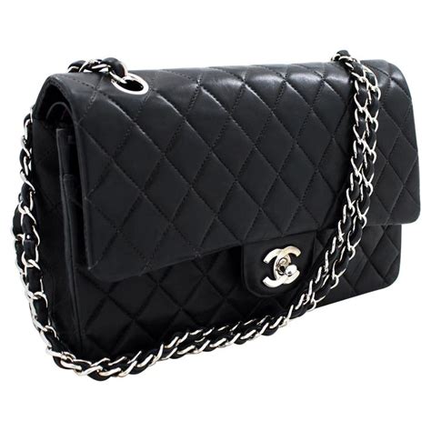 chanel two color chain bag